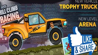Hill Climb Racing - Fully Upgraded Trophy Truck Gameplay