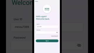 DCSS Mobile App Demo