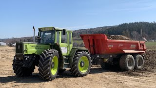 MB trac 1400 turbo mit Kröger Erdmulde