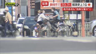 【危険な暑さ要警戒】静岡市で観測史上最高気温３９．３度！全国一番の“暑さ”そのとき市民は…