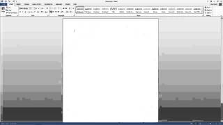 Word 2013 - Introduction to the User Interface