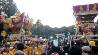 播州三木の秋祭り 2011 明石町屋台境内練り 夜宮 平成23年10月8日