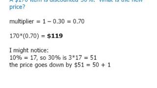 Percent Increases and Decreases
