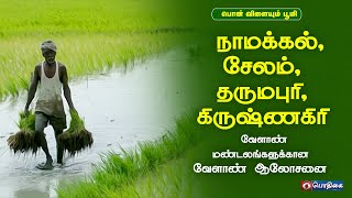 நாமக்கல், சேலம், தருமபுரி, கிருஷ்ணகிரி | Agri Advisories Notes