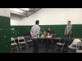 Bigfish pre show dressing room warm up