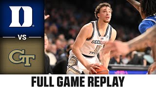 Duke Vs Georgia Tech Full Game Replay 2024 25 Acc Women S Basketball