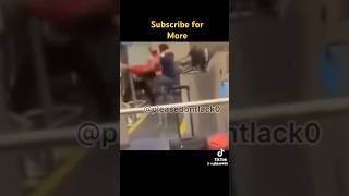 Rosco G beating up other gang member Jenn Carter at the airport #youtubeshort #shortsvideo