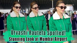 Urvashi Rautela Stuns at Mumbai Airport #UrvashiRautela #AirportFashion #Bollywood