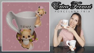 Cómo Hacer POSA TAZAS ZORRO en Porcelana Fría | Erica Ferrari Porcelana Fría | Tutorial Fácil | DIY