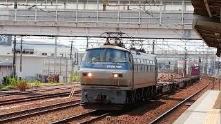 車輪が美しくなったコキ100‐15連結！。EF66 120号機牽引名古屋タ発稲沢行2087レ清洲通過＆311系G7+G13編成普通豊橋行清洲1番線到着