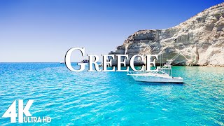 FLYING OVER GREECE (4K UHD) - Relaxing Music Along With Beautiful Nature s - 4K