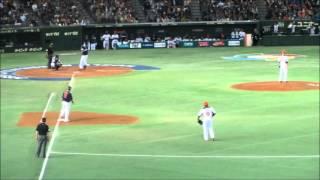 WBC2013　侍ジャパンvsオランダ　松田選手タイムリーツーベース　20130310