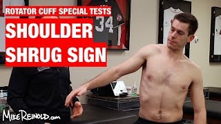 Shoulder Shrug Sign – Rotator Cuff Special Test