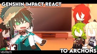 ✎ᝰ┆Genshin Imp4ct react to Venti🌬🍷|| Genshin Imp4ct(1/?) Gacha Nox react