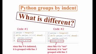Python Indents : How Python Groups Instructions