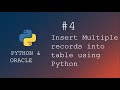 Python programming | How to insert multiple records into database table using python