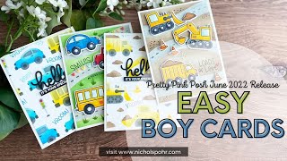 Easy Boy Cards (Pretty Pink Posh)