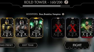 Unbreakable gears? How to Beat Shang Tsung | Kold Tower Boss Battle 160 | MK Mobile