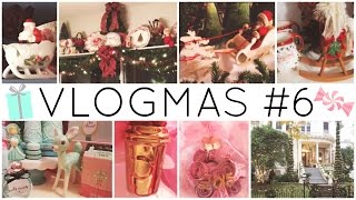 Vlogmas #6 ♡ Pink & Tiffany Blue Christmas Decor, Dollar Tree DIYs & Mema's Christmas Decorations