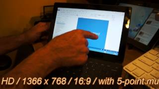 Microsoft Surface Tablet Unboxing and how to setup Google to sync