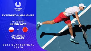 Hubert Hurkacz v Zhizhen Zhang Extended Highlights | United Cup 2023 Quarterfinal