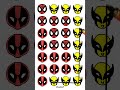 Deadpool X Spiderman X Wolverine line connect game #deadpool #deapool #marvel #shorts