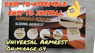 How to assemble and install universal armrest (Tagalog Instruction)