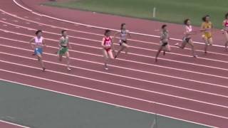 20130728 七大戦 女子100m対校 決勝 中島