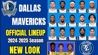 Dallas Mavericks OFFICIAL lineup 2024-25 NBA update