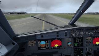 [P3D 4.3]Airbus A320 Professional Take off at Amsterdam with True glass