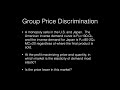 Pricing with Market Power: Part 2, Group Price Discrimination