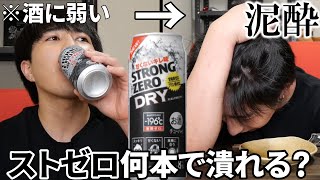 お酒に弱い人間がストゼロを飲んだら何本で潰れるの？？