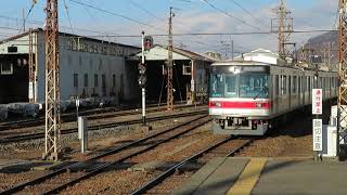 長野電鉄長野線3000系 須坂駅発車 Nagaden Nagano Line 3000 series EMU