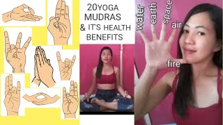 20Yoga Mudras & It's Health Benefits/Power of Meditation/Yoga Hand Gestures