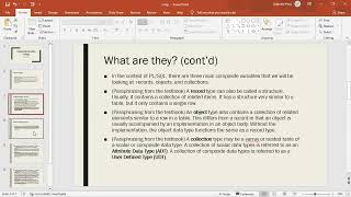 PL/SQL Composite Data Types