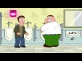 family guy peter as the chatty peeing guy