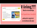 My Amazon Guy - Hiring Internship and Reviews! No Work Experience Needed