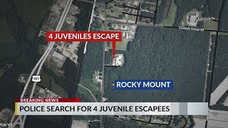 4 juveniles escape facility in Rocky Mount