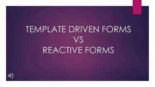 Angular Template Driven Forms Vs Reactive Forms | Doovi