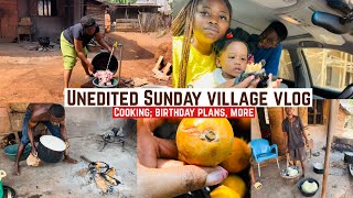 UNEDITED SUNDAY VILLAGE VLOG_ COOKING; BIRTHDAY PLANS \u0026 MORE| SPEND THE DAY WITH ME