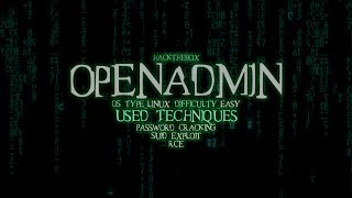 HackTheBox: Openadmin - Difficulty: Easy