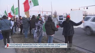 Demonstrators protest Trump's immigration policies