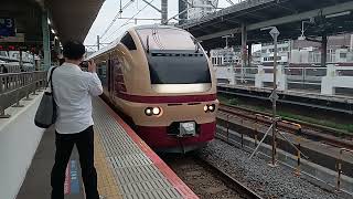 E653系K70編成春の絶景ネモフィラ君津号取手駅4番線発車