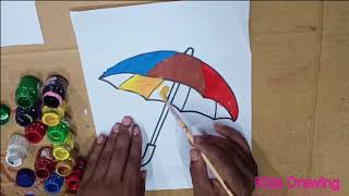 Drawing for Kids |Drawing Umbrella for kids ||How To Draw An Umbrella.Step by step(easy draw)2020||