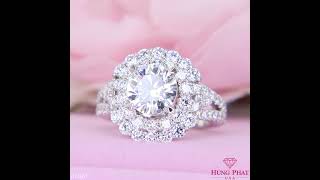 Elegant diamond ring for women | Hưng Phát USA #shorts #jewelry