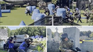 1st Battalion, 222d Aviation Regiment Soldiers Simulate Ground Training at Local Paintball Arena