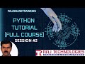 Python Tutorial for Beginners | Session - 2 | Python  IDLE |User Input in Python| rajonlinetrainings