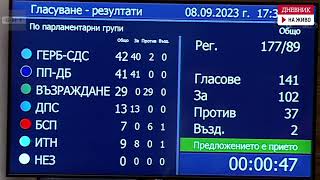 Заседанието на Народното събрание на 8 септември