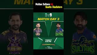 Multan Sultans vs Quetta Gladiators | #psl8 #shorts #viralshorts #todaymatch