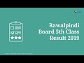 Rawalpindi Board 5th Class Result 2019